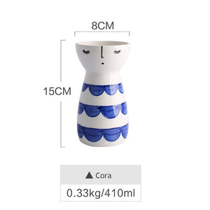 Modern Cute Girl Design Vase