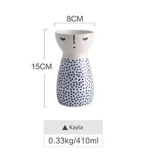 Modern Cute Girl Design Vase