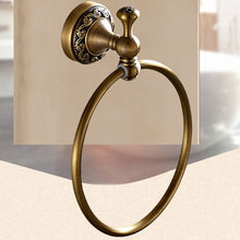 Load image into Gallery viewer, Bathroom Accessories Antique Brass Collection, Towel Ring