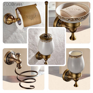 Bathroom Accessories Antique Brass Collection, Towel Ring