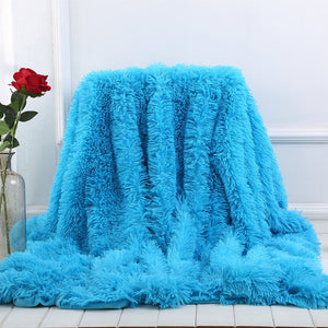 Elegant Cozy With Fluffy Sherpa Throw Blanket Bed Sofa Blanket Gift