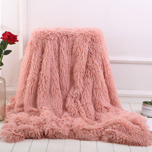 Elegant Cozy With Fluffy Sherpa Throw Blanket Bed Sofa Blanket Gift