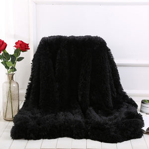 Elegant Cozy With Fluffy Sherpa Throw Blanket Bed Sofa Blanket Gift