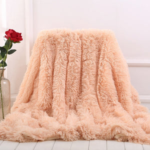 Elegant Cozy With Fluffy Sherpa Throw Blanket Bed Sofa Blanket Gift