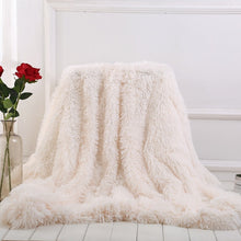 Load image into Gallery viewer, Elegant Cozy With Fluffy Sherpa Throw Blanket Bed Sofa Blanket Gift