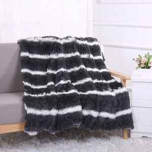 Elegant Cozy With Fluffy Sherpa Throw Blanket Bed Sofa Blanket Gift