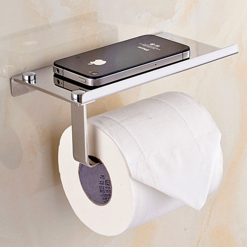 Stainless Steel Bathroom Paper Phone Holder