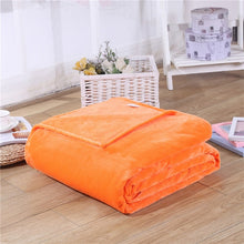 Load image into Gallery viewer, Solid Color Flannel Coral Fleece Blanket
