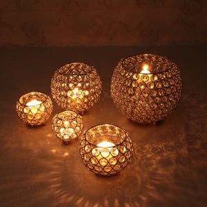 Metal Glass Candle Lantern Holders