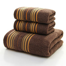 Load image into Gallery viewer, 3-Pieces Cotton Towel Set