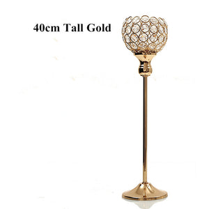 Gold Crystal Tealight Candle Holders